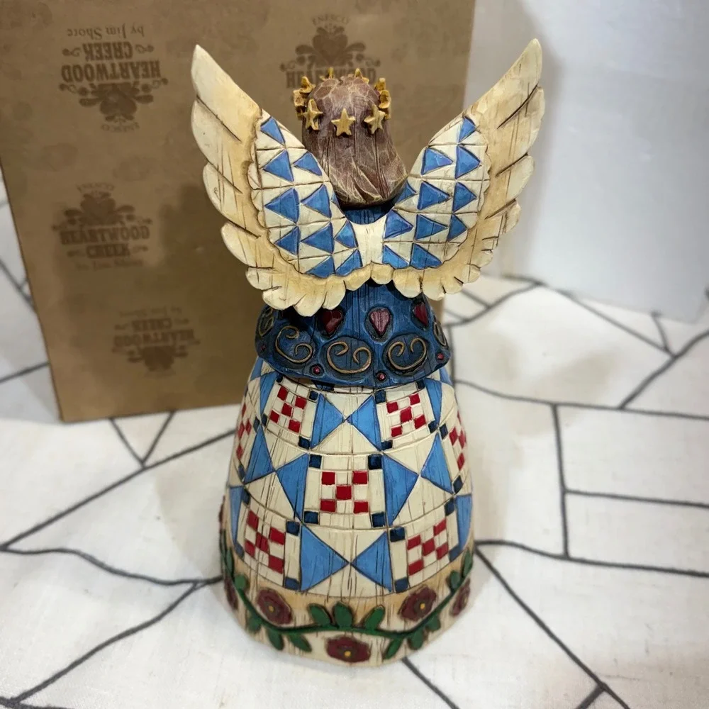 Jim Shore Angel Figurine 9.5in Blue Heartwood Creek Christmas Tree 117679